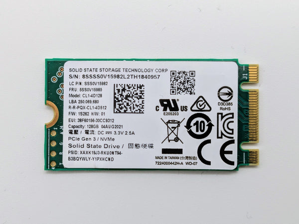 SSSTC CL1-4D128 128GB NVMe PCIe Gen3 M.2 2280 Internal SSD
