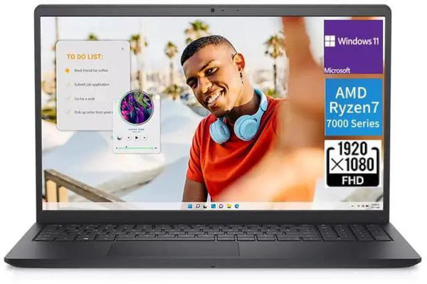 Dell Inspiron 15.6 FHD Touch Ryzen 7 7730U Radeon 16GB RAM 512GB SSD W11 Pro
