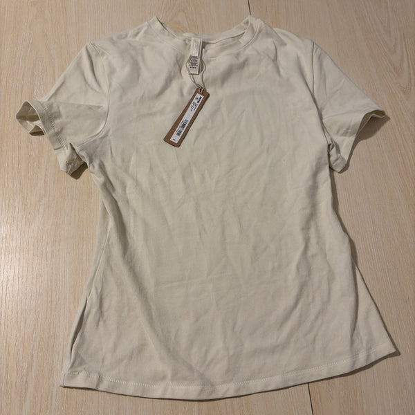 Skims Women's Cotton Jersey T-Shirt - Bone - Size Medium