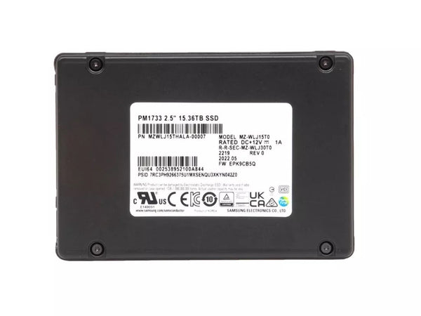 Samsung PM1733 15.36TB PCIe NVME U.2 2.5