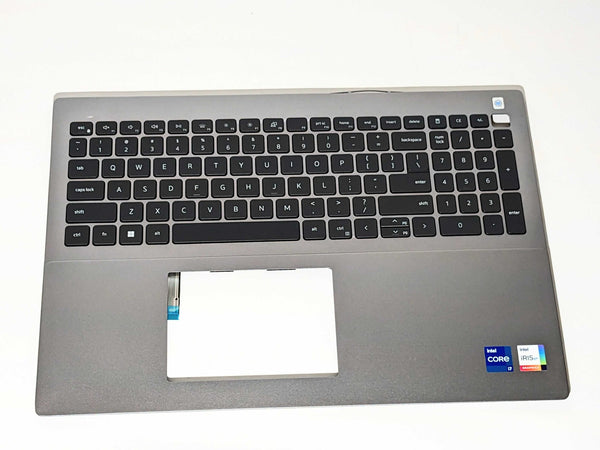 Dell German Deutsch Backlit Keyboard Clavier Palmrest Silver 0 WD68D 09RM8N DENT