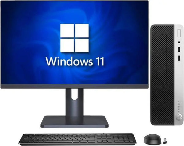 HP ProDesk 400 G5 SFF Business 27 in FHD Monitor Adapter Core i3-8100 / 32GB RAM