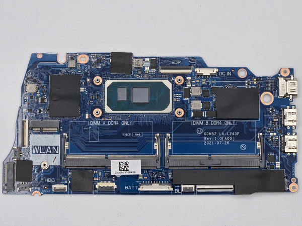 DELL INSPIRON 15 3511 INTEL CORE I5-1035G1 CPU LAPTOP MOTHERBOARD 3P9HH