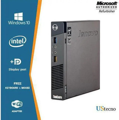 Lenovo Desktop M93P Intel Core 4570T 8 GB DDR3 512GB SSD W10 Core i5