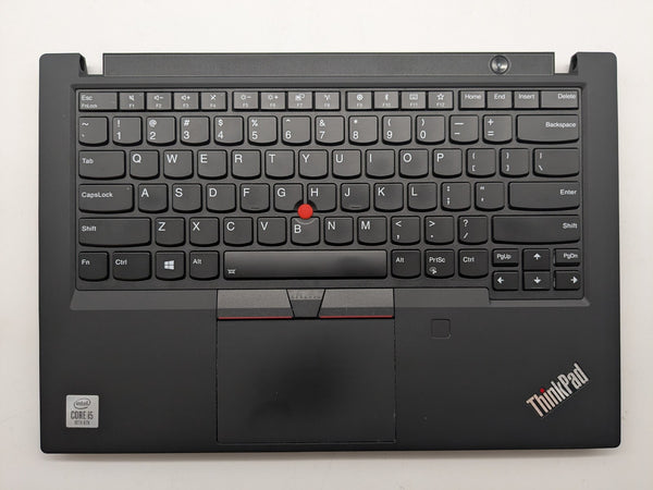 Lenovo ThinkPad T490 Palm rest Assembly Touchpad Keyboard FP Reader AP1AC000100