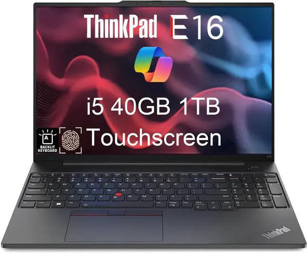 Lenovo ThinkPad E16 Business 16 in FHD+ Touch Intel i5-1335U 40GB RAM 1TB SSD