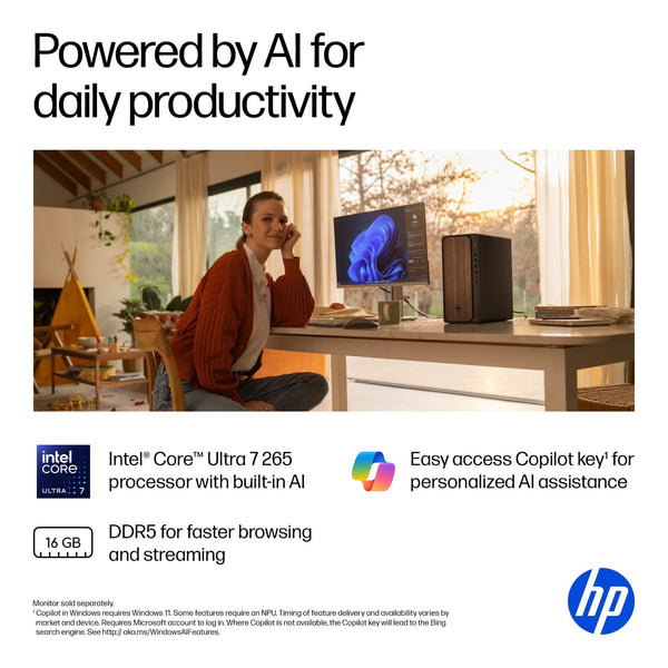 HP OmniDesk Intel Ultra 7 16GB DDR5 1TB SSD 265 Intel 16GB 1024GB WARRANTY