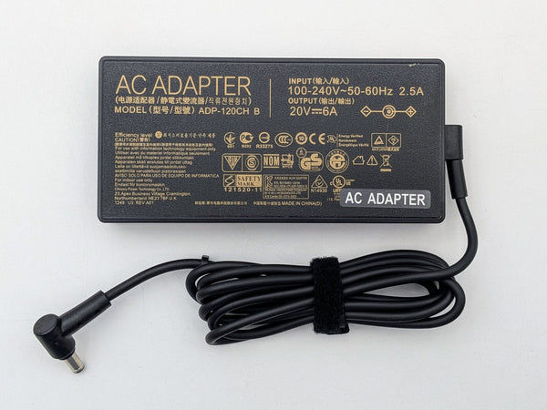 Original ASUS 20V 6A 120W AC Adapter for ASUS ZenBook 15 ADP-120CH B 6.0*3.7mm
