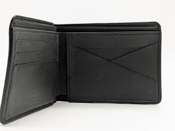 Louis Vuitton Monogram Canvas Black Bifold Men's Wallet Authentic Pre-Owned