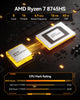 Geekom A8 AI Mini PC, AMD Ryzen 7 8745HS, 32GB DDR5 5600MHz RAMu00261TB PCIe 4.0
