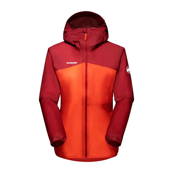 MAMMUT KENTO LIGHT HS Hardshell HOODED JACKET WOMEN'S S Small (Blood/Hot Red)
