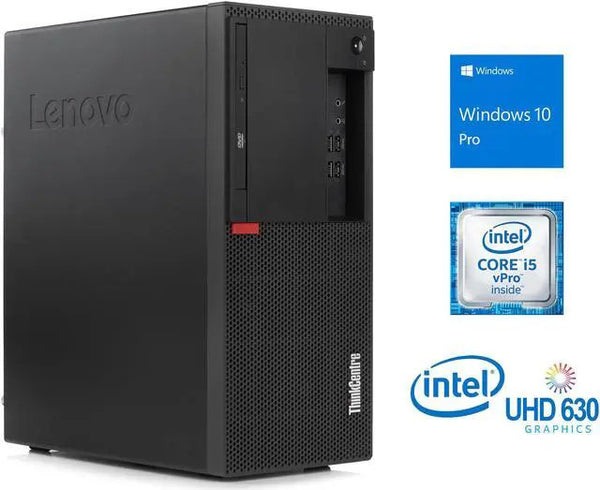 Lenovo ThinkCentre M910t Desktop Intel Core i5-6500 Upto 3.6GHz 8GB RAM 256GB