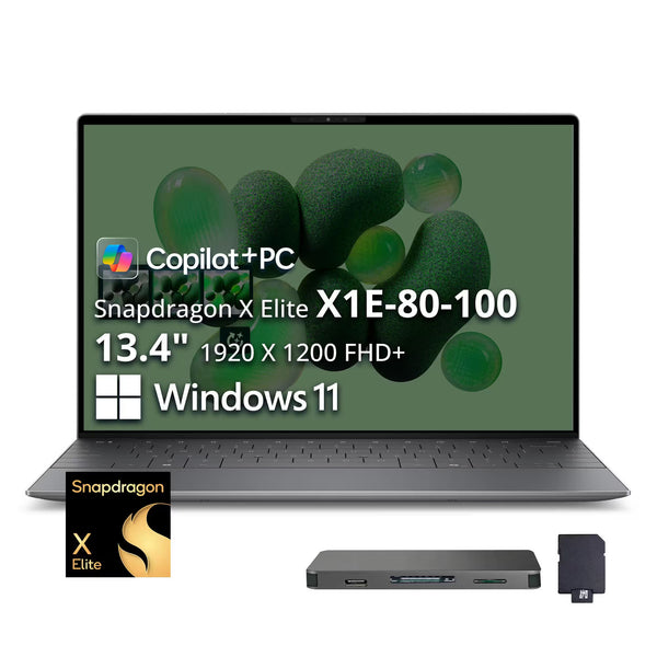 Dell - XPS 13 9345 13.4 in WUXGA 120Hz - Qualcomm Snapdragon X Elite with 16GB