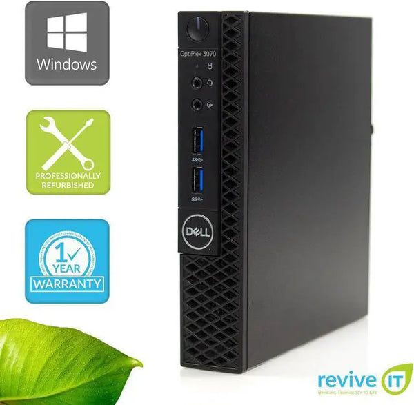 Dell Optiplex 3070 Micro Intel i5-9500T 8GB RAM 256GB SSD Win 10 Pro Wty