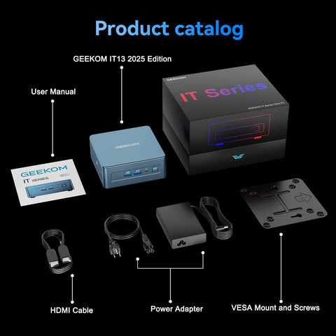 Geekom IT13 2025 Edition Mini PC, 13th Gen Intel i9-13900HK, 32GB RAMu0026 2TB S