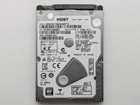 HGST 500GB 2.5'' SATA 7200RPM HTS725050A7E630 - FREE SHIPPING