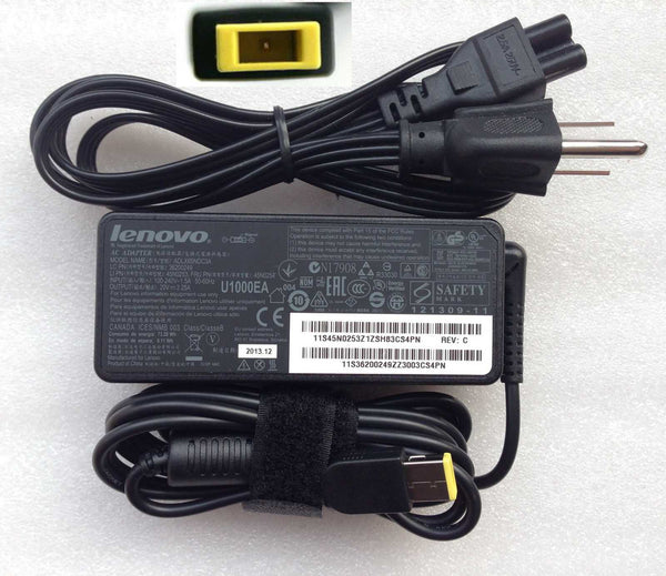 Lenovo 65W Square Tip Charger AC Adapter Charger OEM 20V 3.25A T470 T460 T450