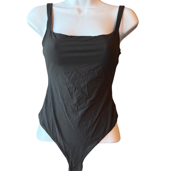 NWT SKIMS Women's Fits Everybody Square Neck Bodysuit - Onyx - Size Medium