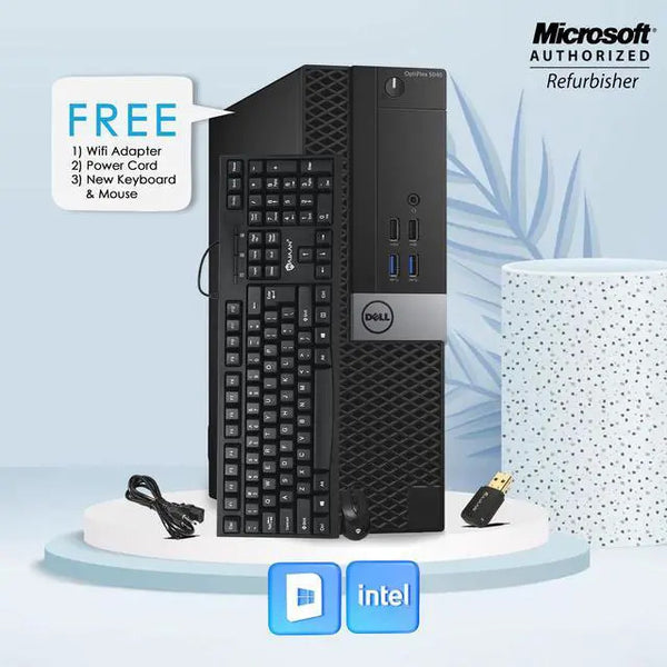 Dell desktop 5040 Business i5-6500 16GB RAM 128GB SSD W10 Home- KB 2 X DP Port