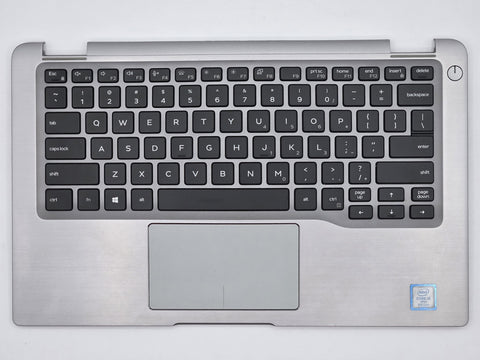 Dell Latitude 7400 2-in-1 Palmrest Touchpad Assembly w/ Keyboard No WWAN, Silver