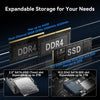Geekom IT12 Mini PC, 12th Gen Intel i5-12450H Minis, 16GB DDR4 RAM/512GB SSD, Wi