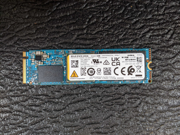 KIOXIA Toshiba XG7 2TB PCIe 4.0 NVMe SSD 2022 Dell 0YTYK1 6300mbps KXG70PNV2T04
