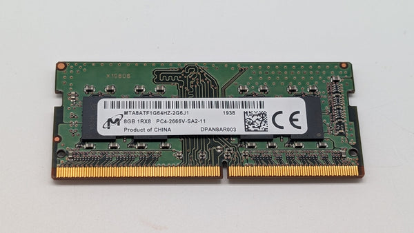 Micron 8GB DDR4 SODIMM 2666GHz MTA8ATF1G64HZ-2G6B1 Memory RAM