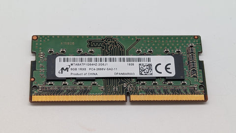 Micron 8GB DDR4 SODIMM 2666GHz MTA8ATF1G64HZ-2G6B1 Memory RAM