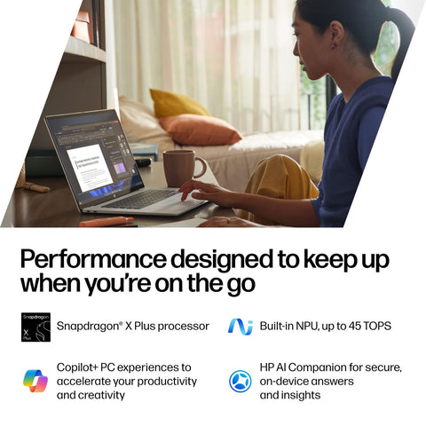HP OmniBook 5 Copilot+ PC 14 X1P-42-100 Qualcomm Adreno 16GB 512GB 14