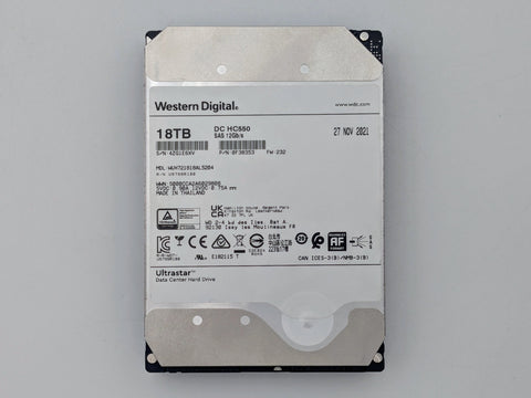 Western Digital 18TB 7.2K SAS 12G 3.5
