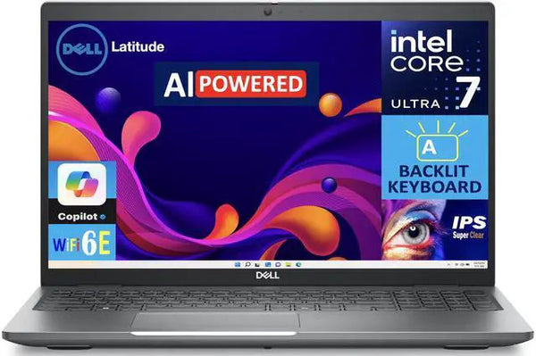 Dell Latitude 5550 AI 15.6 in IPS FHD Display Core Ultra 7 155U 16GB DDR5 2TB