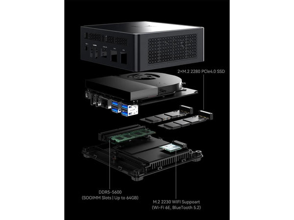 ASUS NUC 13 PRO Intel i5-13420H 8TB SSD Black BT WARRANTY