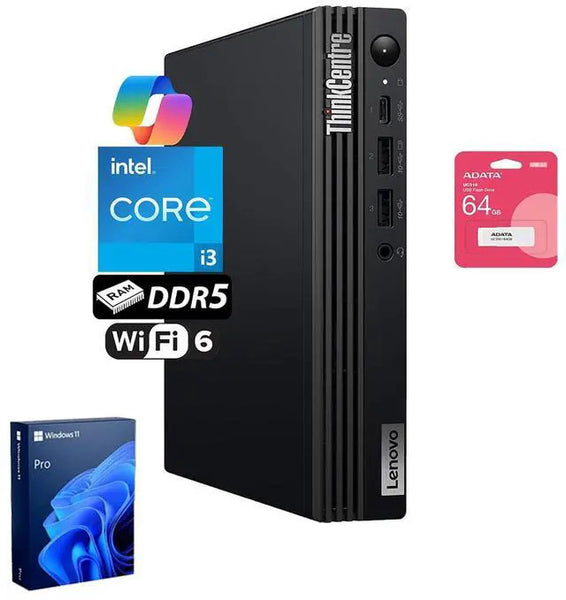 Lenovo ThinkCentre M70q Gen 5 Business MFF Desktop Intel Core i3-13100 32GB