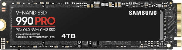 SAMSUNG 990 PRO 4TB Internal SSD NVMe PCIe Gen4 M.2 2280 MZ-V9P4T0CW