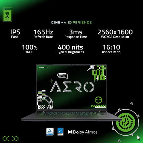 Gigabyte AERO X16 Copilot+ PC Space Gray Ryzen AI 7 350 5070 8 GB RTX 16GB 1TB 1