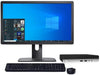 HP 400 G5 Mini Desktop Core i5-9500T CPU 8GB RAM 128GB SSD 24 in LCD Home or