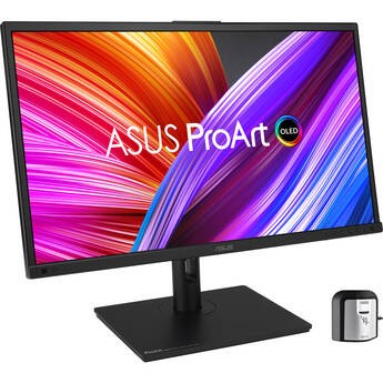 ASUS ProArt Display OLED PA27DCE-K 26.9 in 4K HDR Monitor with Color Calibrator