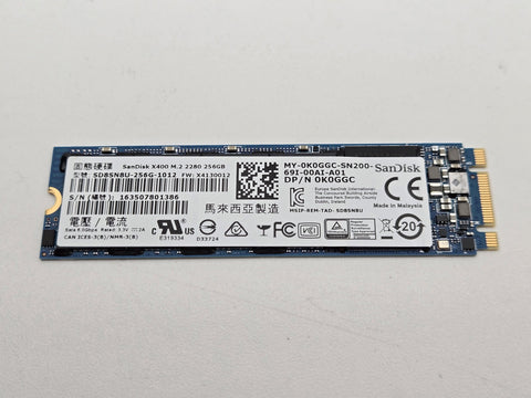 256GB SanDisk X400 SATA M.2 2280 SD8SN8U-256G-1012