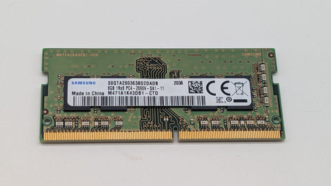 Samsung 8GB DDR4 2666GHz 1RX8 SODIMM M471A1K43DB1