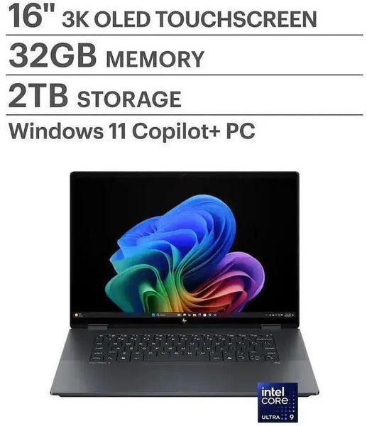 HP OmniBook X Flip Copilot+ 2 -in-1 16 in 3K Touch 120Hz OLED Display Core