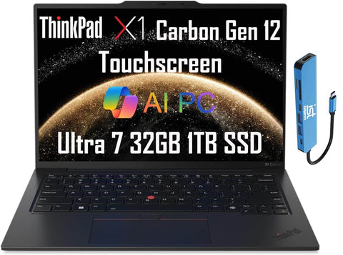 Lenovo ThinkPad X1 Carbon 21KCS45500 Black, Core Ultra 7 155U, 32GB, 1TB SSD, 14