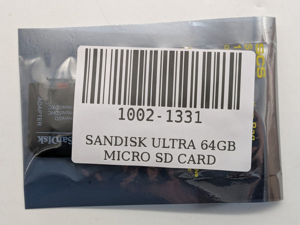 SanDisk Ultra 64GB microSD Memory Card Class 10