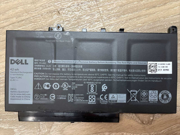 New 7CJRC Battery For Latidude 12 E7270 E7470 Series KNM09 V6VMN 451-BBWR