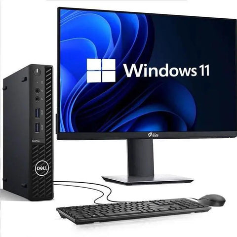 DELL 3080 Desktop Mini Intel Core i5-10500T 8GB DDR4 RAM 128GB SSD Wi-Fi Wired