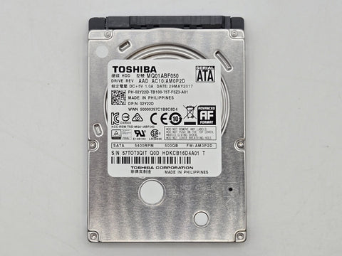 Toshiba 500GB Internal, 5400RPM, 2.5 inch (MQ01ABF050) HDD