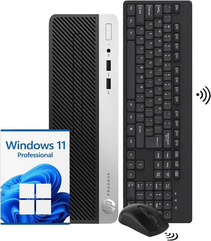 HP ProDesk 400 G5 SFF Desktop PC I5-8500 16GB RAM 512GB NVMe SSD Black/Silver
