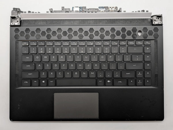 OEM Dell Alienware x15 R1 Laptop Palmrest Touchpad Keyboard - 0V6M0K