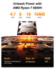 Geekom A6 Mini PC with AMD Ryzen 7 6800H, 32GB DDR5 RAM, 1TB PCIe 4.0 NVMe SSD,
