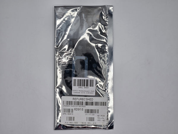 New 6D915 06D915 For Dell Latitude 3310 Motherboard i3-8145U 1.6GHz OEM