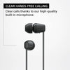 Sony WI-C100 Wireless in-Ear Bluetooth Headphones with Built-in Microphone,Black